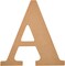Plaid Wood Unfinished Letter, 8" Wooden Surface Perfect for DIY Arts and Crafts Projects